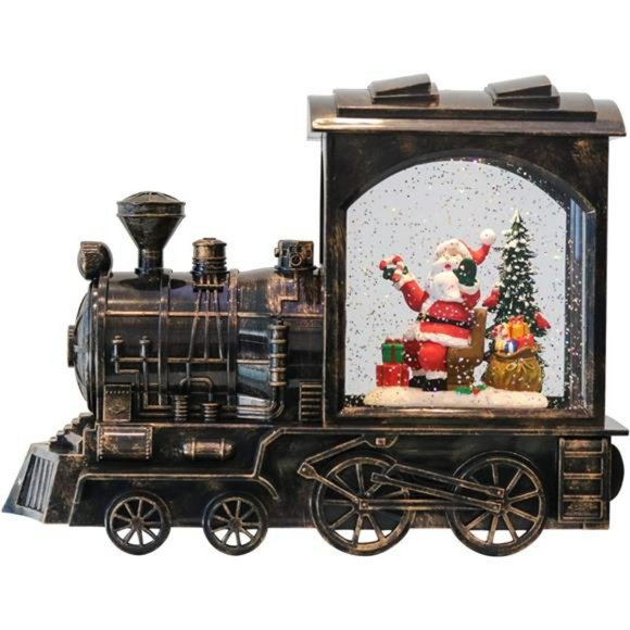 Christmas Musical Snow Globe Lantern Battery Operated(10.6 x 4.3 x 8.3 Inches)